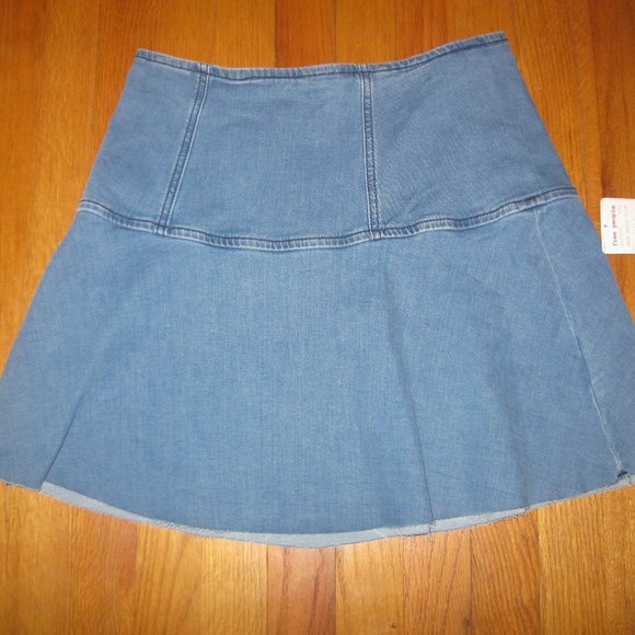 NWT We The Free Highlands Denim Mini Skirt - Picture 2 of 9